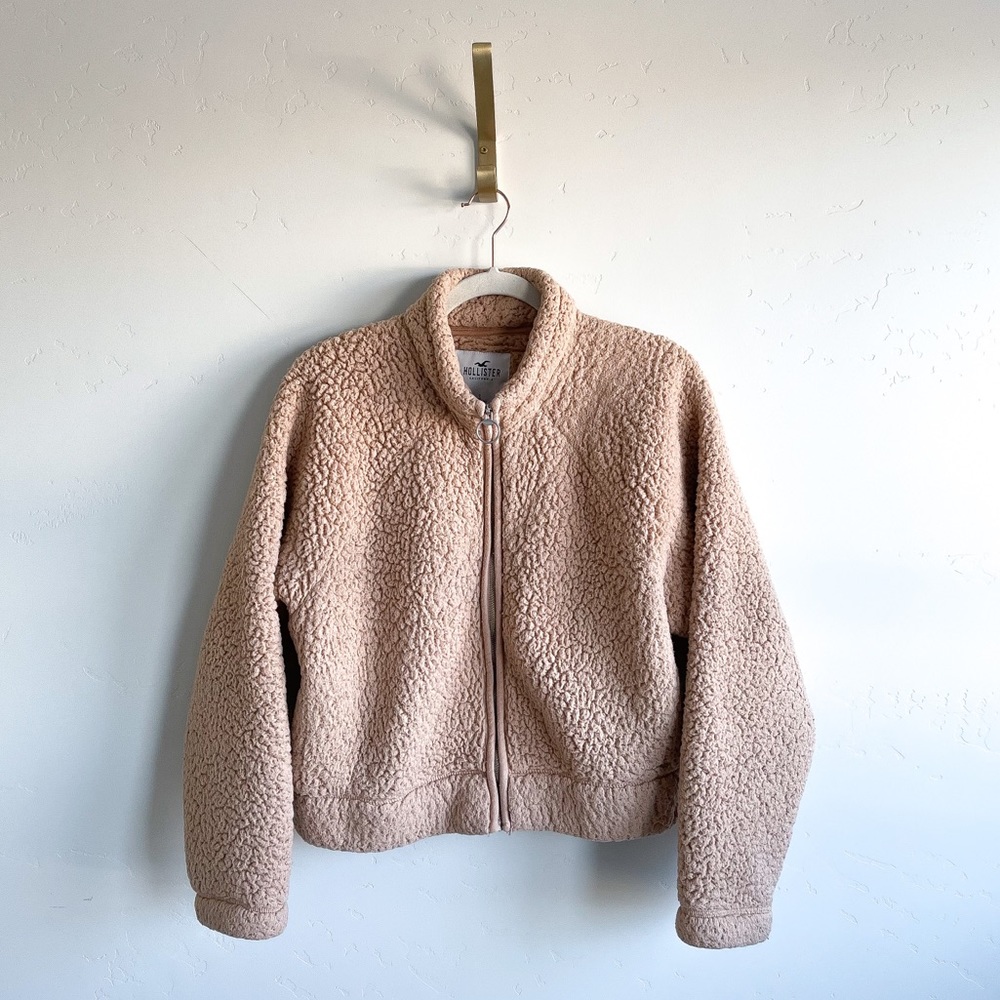 Hollister Full Zip Sherpa Fleece Jacket